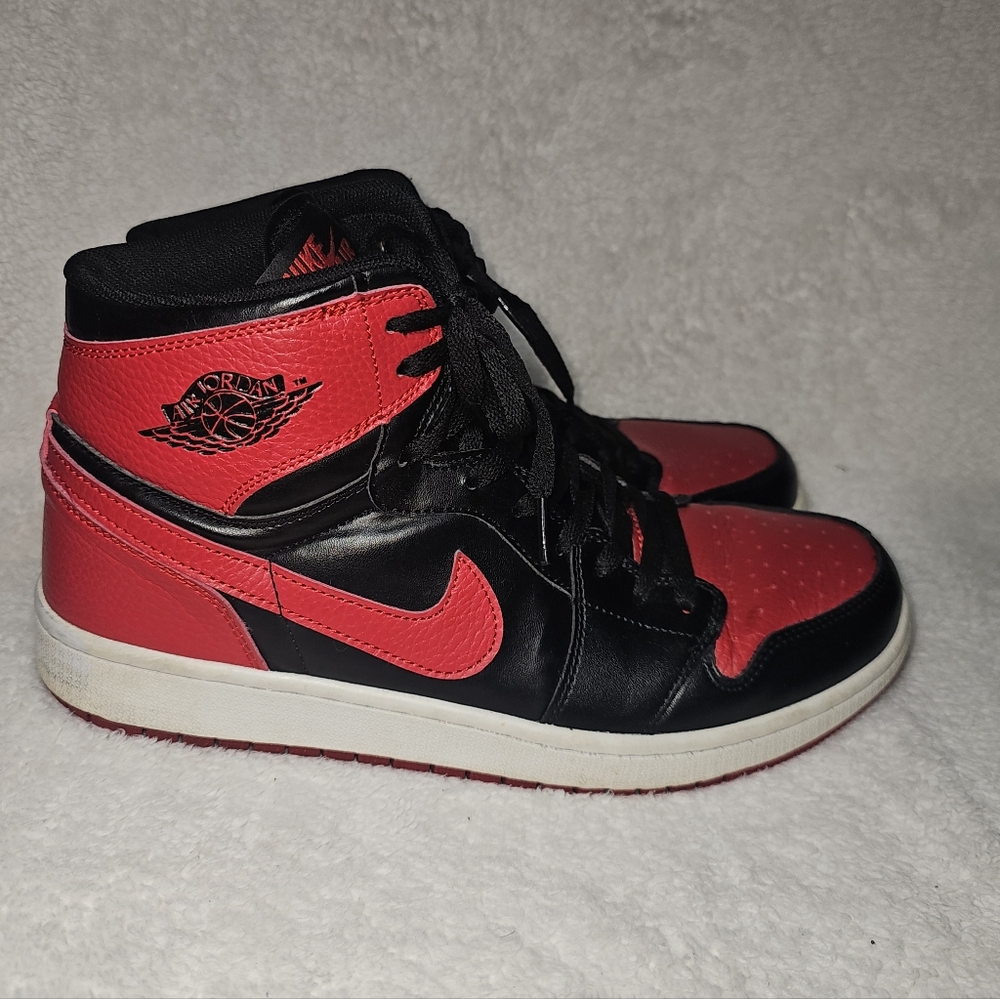 Nike Air Jordan Men's Shoes Sneakers Black Varsity Red Size 11